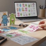 Set Sticker Hoạt Hình Theo Yêu Cầu - PVC Chống Nước 100% & Bền Màu Vượt Trội