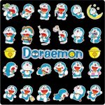 Set 12 Sticker Doraemon cắt sẵn Khổ A5,dán xe cute,Decal Dán Mũ Bảo Hiểm,Vali,Tivi, Đàn, Laptop,bình giữ nhiệt