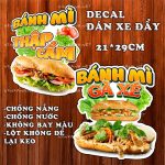 Poster decal BÁNH MÌ ỐP LA trang trí quán nước, dán tường, tủ kính,cao cấp chống nước- A4 cắt sẵn chỉ cần lột dán - Ảnh 2