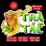 Decal TRÀ TẮC trang trí quán nước, dán tường, tủ kiếng chống nước, đã cắt bế sẵn khổ A4- LỘT KHÔNG ĐỂ LẠI KEO - Ảnh 3