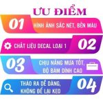 [Rẻ vô địch] Decal BÁNH TRÁNG NƯỚNG trang trí quán nước, dán tường, tủ kiếng, chống nước, đã cắt bế sẵn khổ 21X29CM Decor Đồng - Ảnh 5