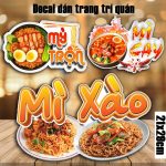 Decal miếng dán TẠP HÓA trang trí quán nước, dán tường, tủ kiếng, chống nước, đã cắt bế sẵn khổ 21X29CM Decor Đồng - Ảnh 4