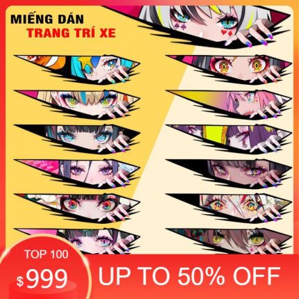 Decal PVC chống thấm nước, chống phai màu 3D cho xe máy Ô TÔ, kích thước 29cm - Nhãn Dán, Sticker