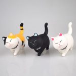 HÀNG CÓ SẴN-Mô hình mèo cute bộ 3 con trang trí PC, bàn học cực cute hột me Decor Decor Phòng - Ảnh 3