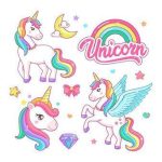 12 miếng Sticker Unicorn Cute Dán Nón Bảo Hiểm, Dán Laptop, tivi, Dán Vali , Dán Điện Thoại, Máy Tính Chống Thấm Nước - Ảnh 6