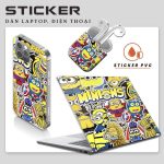 12 miếng Sticker Unicorn Cute Dán Nón Bảo Hiểm, Dán Laptop, tivi, Dán Vali , Dán Điện Thoại, Máy Tính Chống Thấm Nước - Ảnh 7