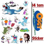 SET 14 STICKER decal dán trang trí tường, chống nước,không bay màu,dán tủ, decal dán kính,xe đẩy,10x15cm - cắt bế sẵn Decor Đồng