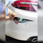 Decal tem dán xe máy oto 3D che vết xước, chống nước, chống bay màu, 29cm - Ảnh 3