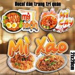Decal miếng dán TẠP HÓA trang trí quán nước, dán tường, tủ kiếng, chống nước, đã cắt bế sẵn khổ 21X29CM Decor - Ảnh 4