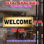 Decal giả kim loại DECOR trang trí quán,IN THEO Y/C, dán tường, tủ kiếng,Bảng Hiệu Tiệm Barber, Nail, Nối Mi, Hair Salon Đồng Decor Phòng - Ảnh 2