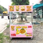 Decal BÁNH TRÁNG TRỘN trang trí quán nước, dán tường, tủ kính,dán xe đẩy cao cấp chống nước- A4 cắt sẵn chỉ cần lột dán - Ảnh 2