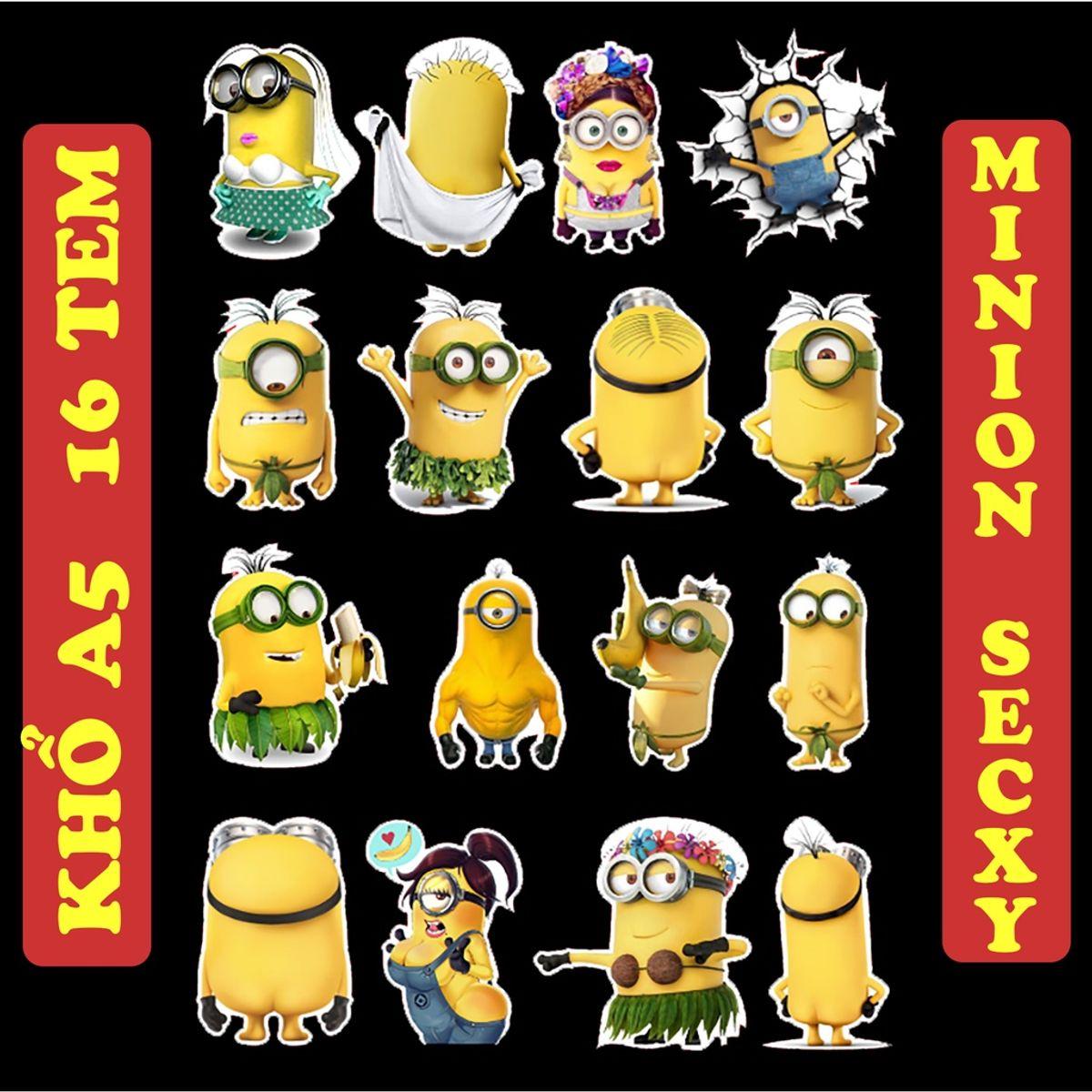 836b4e9180764e5bbdb85d3e3791ca3dtplv-o3syd03w52-origin-jpeg.jpeg Sticker Minion độc đáo 16 miếng sexy loại Chống nước cao cấp Dán Nón Bảo Hiểm,Laptop,Vali ,điện thȯại , Dán Máy Tính - Ảnh 1