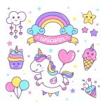 12 miếng Sticker Unicorn Cute Dán Nón Bảo Hiểm, Dán Laptop, tivi, Dán Vali , Dán Điện Thoại, Máy Tính Chống Thấm Nước - Ảnh 4