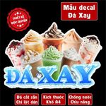 Decal ĐÁ XAY trang trí quán nước, dán tường cửa tủ kính, xe đẩy, chống nước chịu nắng khổ A4 21x29cm, cắt bế sẵn