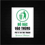 Decal Cấm Hút Thuốc,Sticker Biển Báo Không Hút Thuốc, bỏ rác vào thùng, dùng ch0 Công Ty, Nơi Công Cộng, Chống thấm nước Decor Đồng - Ảnh 5
