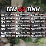 Tem dán xe 63 tỉnh thành Việt Nam, Performance, miếng dán chống thấm nước, không bay màu - Ảnh 5