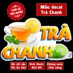 Poster decal TRÀ CHANH trang trí quán nước, dán tường, tủ kính,cao cấp chống nước- A4 cắt sẵn chỉ cần lột dán Decor Decor Phòng Decor Decor Phòng