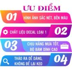 SET 14 STICKER decal dán trang trí tường, chống nước,không bay màu,dán tủ, decal dán kính,xe đẩy,10x15cm - cắt bế sẵn Decor Đồng - Ảnh 3