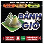 Decal BÁNH BAO - BÁNH GIÒ dán trang trí tường,xe đẩy, chống nước không bay màu,LỘT KHÔNG ĐỂ LẠI KEO-cắt bế sẵn - Ảnh 2