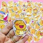 Set Sticker Quoobee rồng vàng cắt sẵn Khổ A5,dán xe cute,Decal Dán Mũ Bảo Hiểm,Vali,Tivi, Đàn, Laptop,bình giữ nhiệt - Ảnh 2