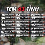 Tem dán xe 63 tỉnh thành Việt Nam, Performance, miếng dán chống thấm nước, không bay màu - Ảnh 3